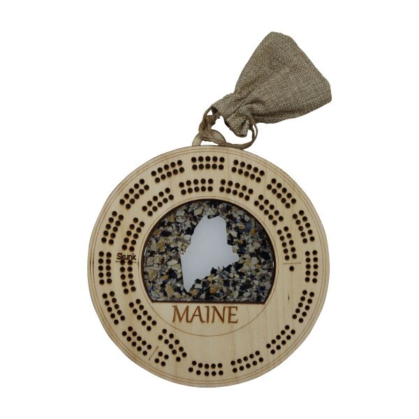State of Maine Cribbage Board